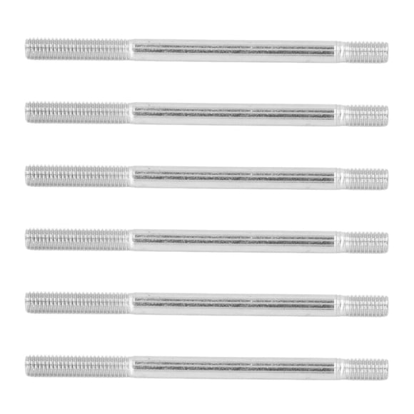 Double End Threaded Stud, Wear Resistant High Hardness M6 Double Ended Stud Screw Rustproof 30PCS Durable For Gasoline Engine Generator 90cm / 3.5in,95mm / 3.7in,113mm / 4.4in