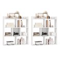 thumbnail image 1 of Patiojoy 2pcs 7 Cubes Open-back Bookshelf Home Storage Display Shelf Horizontal Bookcase Free-standing Unit with Anti-Toppling for Living Room White, 1 of 9