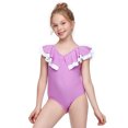 thumbnail image 1 of HAWEE Girls One Pieces Swimsuit Cute Swimwear Bathing Suits Ruffle Swimsuit Floral Swimwear, 1 of 4