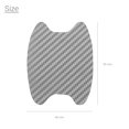 thumbnail image 4 of 4Pcs Universal Carbon Fiber Auto Door Handle Film Stickers Car Handle Anti Scratch Stickers, 4 of 5