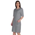 thumbnail image 2 of Inkmeso Robe T-Shirt pour Femmes à Manches au Coude, Coupe Régulière, avec Poches avant, 2 of 8