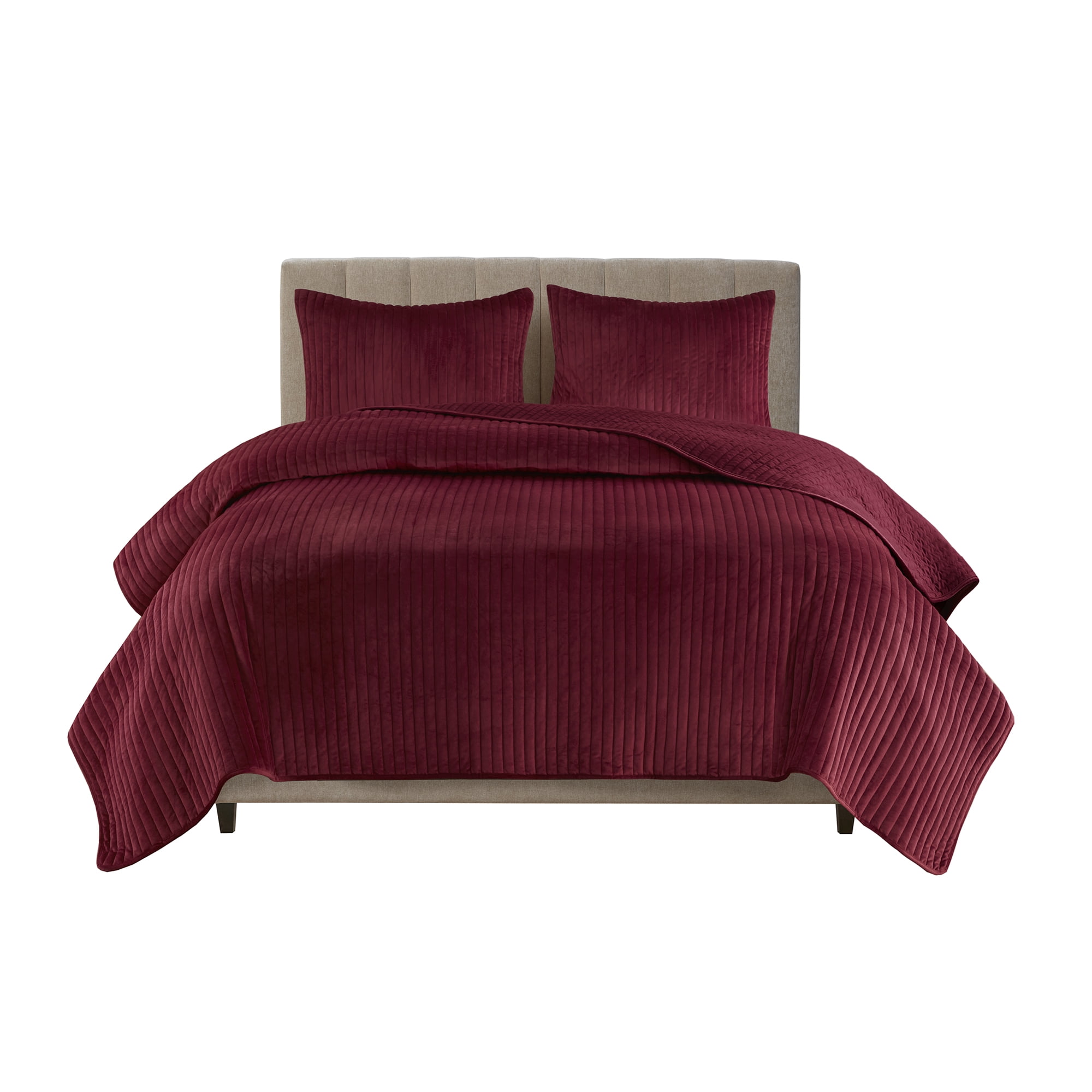 Ensemble de couette en velours à canaux de 3 pièces pour de Holiday Time