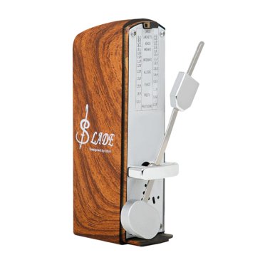 Mini Metronome Tempo Music Timer Wind up Mechanical Metronome for Violin Ukulele Brown