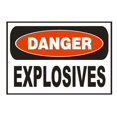 thumbnail image 1 of Panneau de Sécurité en Métal Danger Explosif 16 Pouces x 12 Pouces, 1 of 4