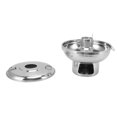 thumbnail image 1 of Stainless Steel Hot Pot, Protable Small Round Charcoal Hot Pot Individual Thai Hot Pot One Person Outdoor Camping Cooking Pot With Pot Cover And Chimney Cover For Various Stove, 1 of 8
