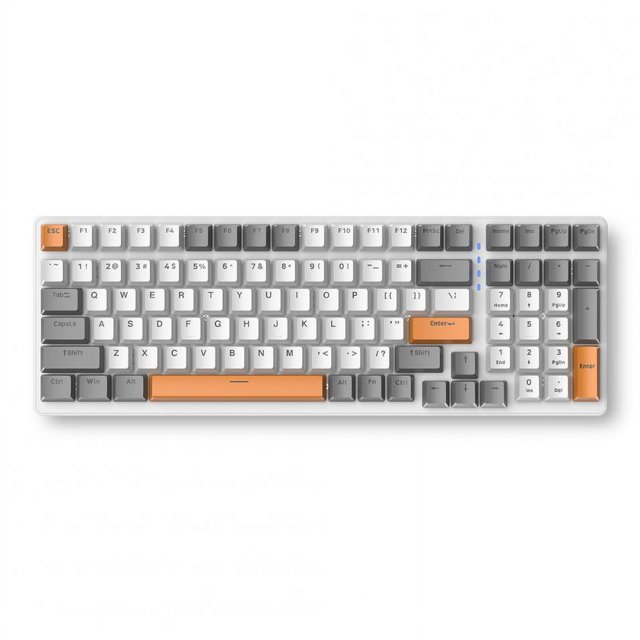 Clavier Mécanique K3 100 Touches Rétroéclairage Rgb Usb Type-c Filaire Clavier Gaming pour Pc de Bureau Version Miel