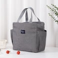 thumbnail image 1 of LPSSTORE Aluminum Foil Thickened Bento Bag Cloth Lunch Box Bag Work with Food Utensils Lunch Packaging Bag, 1 of 7
