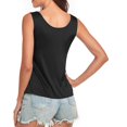 thumbnail image 4 of Timegard Débardeurs 2 Pcs pour Femmes Satin Col Rond Sans Manches Doux Confortable Décontracté Camisole T-Shirt Basique Couleur Unie, 4 of 6
