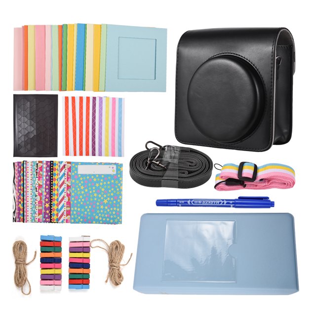 Instant Camera Accessories Bundle Kit Replacement for Fujifilm Instax Square SQ40/ SQ1 with Camera Bag/Camera Strap/Photo Album/Photo Clips/Photo Frame/Stickers/Pen and More