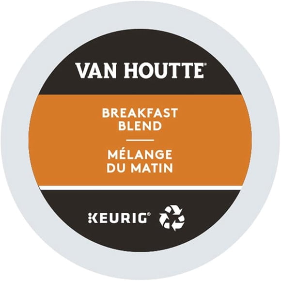 Van Houtte Breakfast Blend Single Serve Keurig Certified Recyclable K-Cup Pods for Keurig Brewers - 96-Count