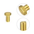 thumbnail image 4 of Unique Bargains Brass Hex Bolts, 3/8-16x5/8' 2 Pack Fully Thread Grade 4.8 Machine Screws, 4 of 4