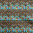 thumbnail image 1 of oneOone Georgette Viscose Brown Fabric African Aztech Sewing Material Print Fabric By The Yard 42 Inch Wide, 1 of 4