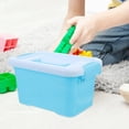 thumbnail image 4 of LEEYNEER Small Plastic Storage Container With Lid Handle Organizer Bin For Home And Playroom Small Plastic Bins With Lid Box With Handle, 4 of 8