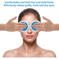 thumbnail image 2 of Round Reusable Gel Ice Packs with Cloth Backing Wisdom Teeth, Breastfeeding, Tired Eyes, Kid's Injuries, Headaches, Sinus Relief and More. Use as Hot or Cold Packs, 2 of 9
