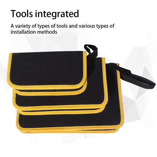 Pochette de Rangement d'Outil à Main Electrician Work Case Zip Multimètre Léger Portant Multimètre Multifonction Sac Organisateur Réparation L/31,2 * 25 * 5,5