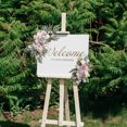 thumbnail image 2 of 2Pcs Wedding Arch Wreath Handmade Floral Backdrop for Decor Wall Wedding Car White Purple, 2 of 8