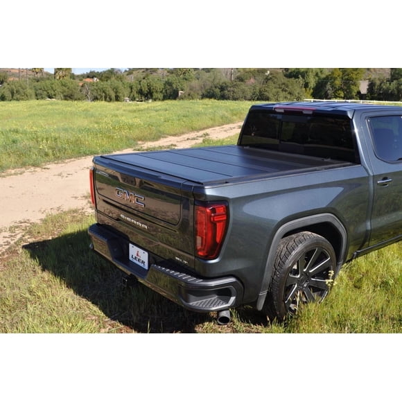 Leer Tonneau Cover 650120 HF650M; Hard Folding; Lockable; Black Matte; Fiberglass