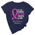 thumbnail image 1 of TIMIFIS Chandails de Sensibilisation au Cancer du Sein pour Femmes Hauts de Travail Manches Courtes Blouse Ample Sensibilisation au Cancer du Sein T-Shirt à Imprimé de Lettres T-Shirt Hauts en Octobre Automne/hiver, 1 of 5