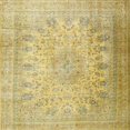 thumbnail image 1 of Ahgly Company Indoor Square Traditional Caramel Brown Persian Area Rugs, 5' Square, 1 of 6