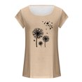 thumbnail image 4 of Womens Cap Sleeve Tops Summer Tank Top Casual Basic Tees Shirts Loose Blouses, 4 of 4