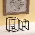 thumbnail image 3 of hometrends Black Cube Candle Holder Giftbox, 3 of 4