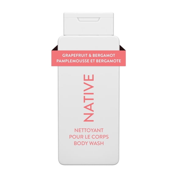 Native Natural Body Wash, Grapefruit & Bergamot, Sulfate Free, Paraben Free