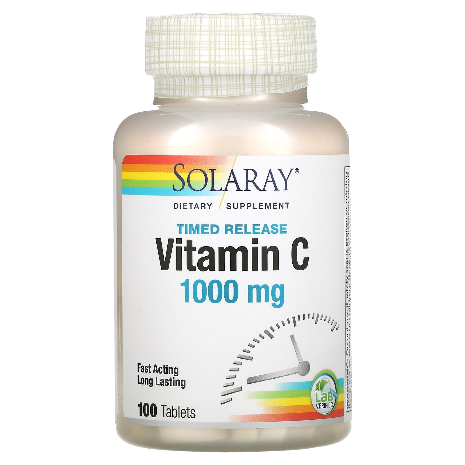 Solaray Vitamin C, 1,000 mg, 100 Tabs