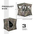 thumbnail image 2 of Patiojoy Portable Hunting Blind Pop-up Ground Tent Accommodate 3 People True Timber Camo, 2 of 6