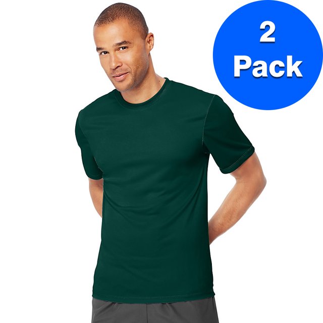Hanes T-Shirt Homme Cool DRI avec FreshIQ - 4820 (Lot de 2)