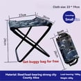 thumbnail image 3 of TFixol Compact Red Folding Stool - Portable Mini Camping Chair for Outdoor, Fishing, and Travel, Lightweight & Durable with Storage Bag, Easy Assembly., 3 of 7