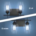 thumbnail image 3 of Costway 2-Light Wall Sconce Modern Bathroom Vanity Light Fixtures w/ Clear Glass Shade, 3 of 8