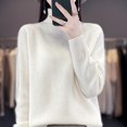 thumbnail image 1 of IMENGL Wool sweater turtleneck first line, White L, Size M-2XL, 1 of 4