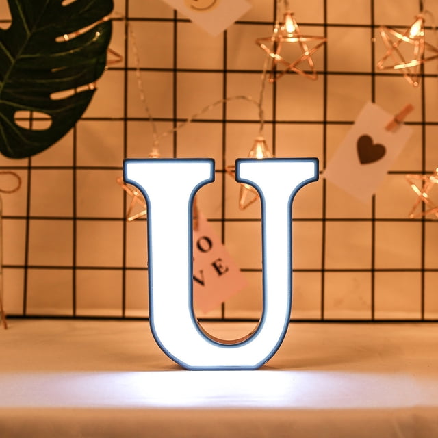 RKSTN Night Light Creative LED Letter Lights Night Light Plastic English Letters Light Lamp Decor Led Lights