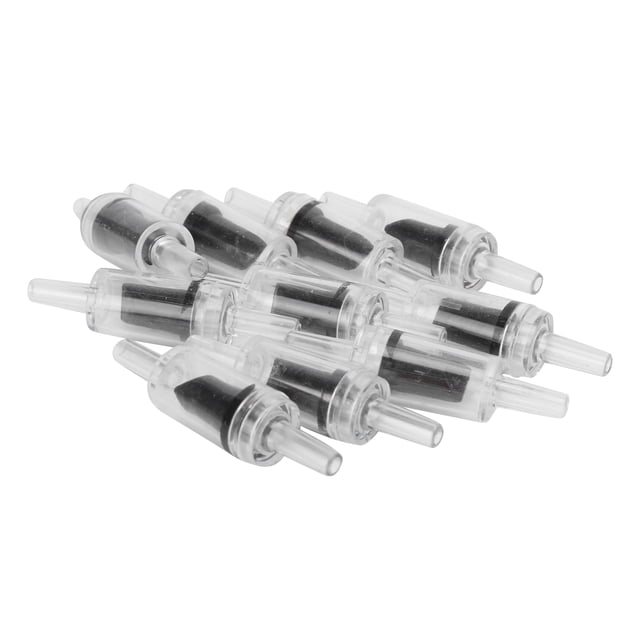 One Way Non-Return Check Valve, One Way Air Pump Check Valves Inner Hole Diameter 3mm/ 0.2in 10PCS Check Valves For Daily For Home For Factory For Work Black