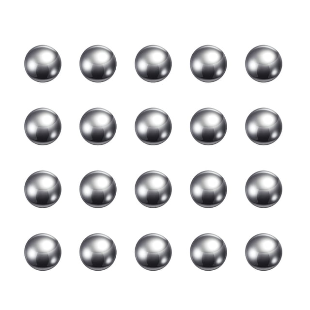 Unique Bargains Billes de Roulement en Acier au Carbone 11 mm Polies avec Précision, Lot de 100