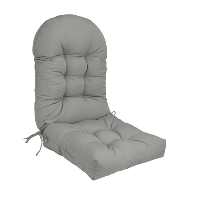 jinwen High Back Patio Chair Cushion Indoor Outdoor High Back Rocking Chair Cushion Light Gray