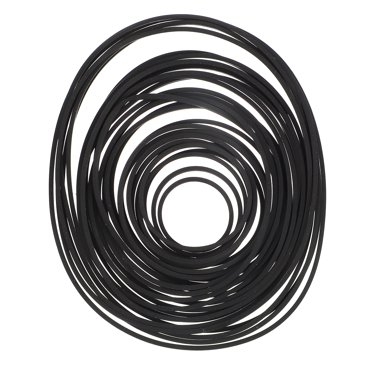 Rubber Belts for Electronics Square Folded 30Pack 0.05X5.3In