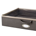 thumbnail image 4 of ClosetMaid Fabric Organizer Multiple Item Storage Zip Bag, Charcoal (2 Pack), 4 of 7