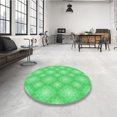 thumbnail image 4 of Ahgly Tapis Rectangulaire Lavable en Machine Intérieur Transitionnel Vert Néon, 6 Pieds x 9 Pieds, 4 of 7