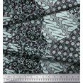 thumbnail image 1 of Soimoi Rayon Fabric Damask Patchwork Printed Craft Fabric by the Yard 56 Inch Wide, 1 of 3