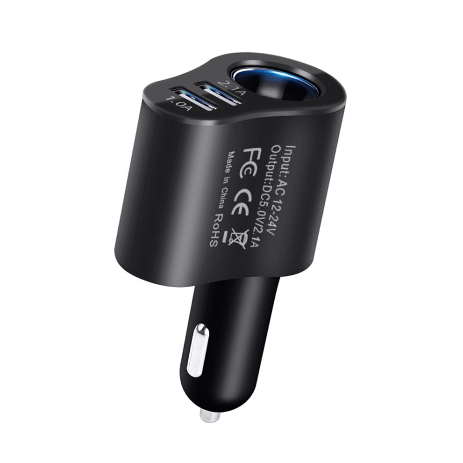 Car Charger Adapter Car Cigarette Lighter Adapter, Car Charging 24V/12V Car Splitter Adapter Suitable for All Car Devices, Three In One Car Multifunctional Mobile Phone Charger Usb Car Charger