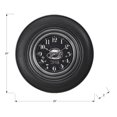 thumbnail image 4 of Monarch Specialties I 9044 - Horloges, 20 Pouces Rondes, Gris Anthracite, Transitionnel, 4 of 4