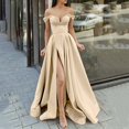 thumbnail image 4 of Kcodviy Robes de Bal Femmes Robes Longues pour Femmes Grande Taille Boîte de Nuit Femmes Élégantes Robes Longues Robe Grande Taille pour Crisn Satin Bretelles Spaghetti Fête Robe de Bal Grande Taille Robe de Soirée de Mariage, 4 of 4