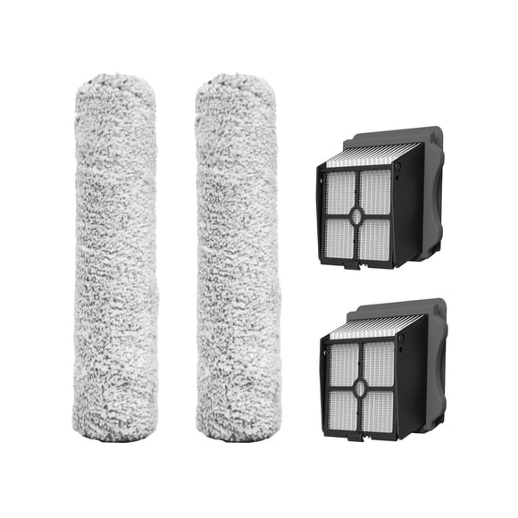Tineco Replacement 2 HEPA Assembly & 2 Brush Roller Set, Only for iFLOOR 3 Series, Floor ONE S3 Series Cordless Wet Dry Vacuum Cleaner (Not Compatible with Any Other Mod
