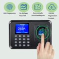 thumbnail image 2 of Time Clocks for Employees Small Business,Attendance Machine with Fingerprint,Password Punching in One,Office Fingerprint Time Clock with 1000 Fingerprints,with 16G U-Disk, 2 of 8