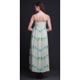 thumbnail image 3 of Bimba Robe Longue Chic Imprimée Teinture sur Nœuds pour Femmes, Style Bohème, Maxi d'Été, Tenue de Plage - Petit, 3 of 6