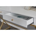 thumbnail image 3 of Bureau de campagne Parker Blanc et Or, 3 of 9