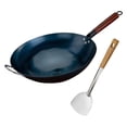 thumbnail image 4 of veasfak Wok Pan for Cooking Sautee Gas Cooking Wok Cookware General Pans Chinese Wok dia 30cm, 4 of 9