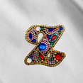 thumbnail image 4 of Christmas Letters Keychain 26 Letters Rhinestone Pendant, 4 of 8