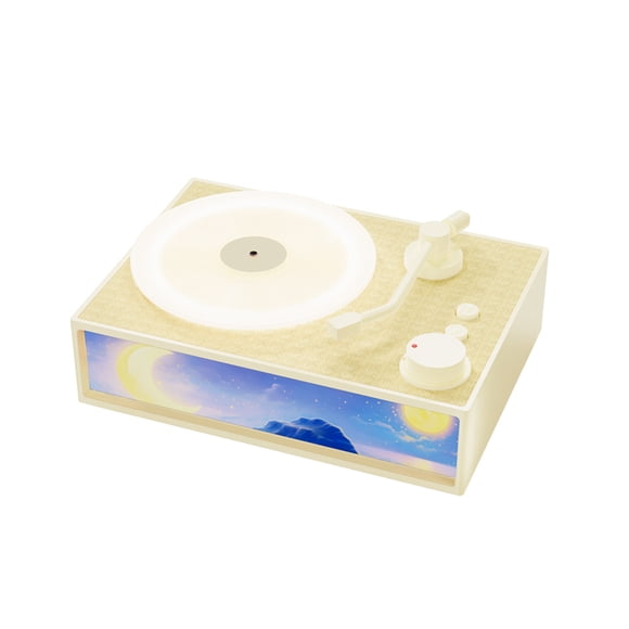 Wireless BT Speaker Aroma Desktop Record Player Speaker LED Night